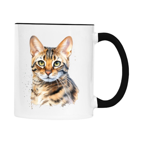 Bengálská kočka watercolor