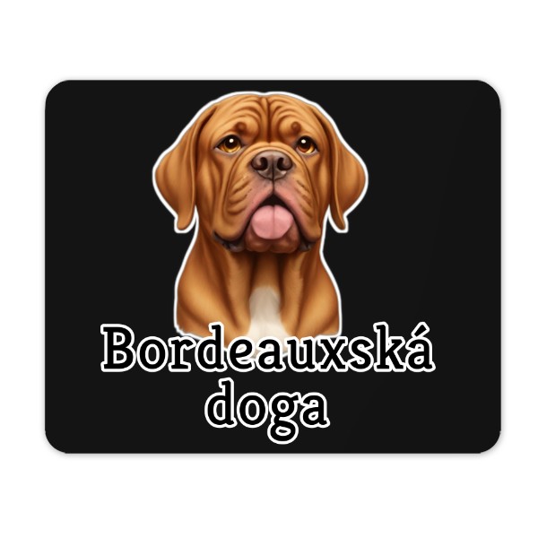 Bordeauxská doga + nápis