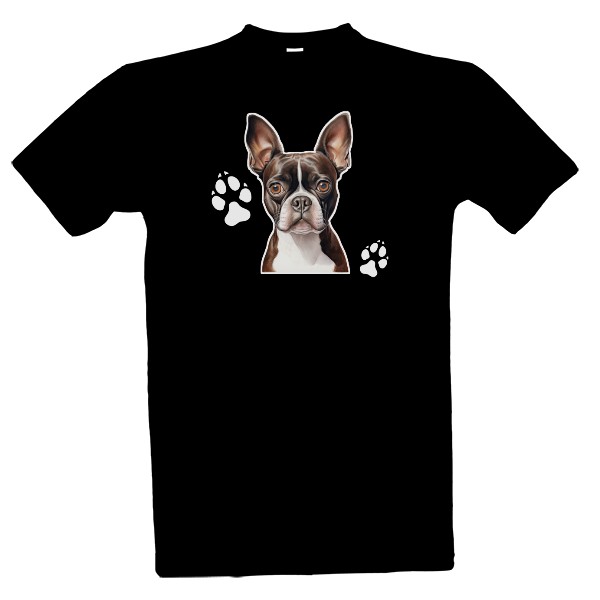 Bostonský teriér z obou stran