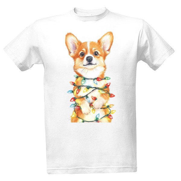 Corgi a světýlky
