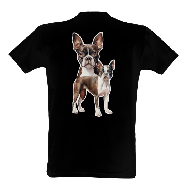 Bostonský teriér z obou stran