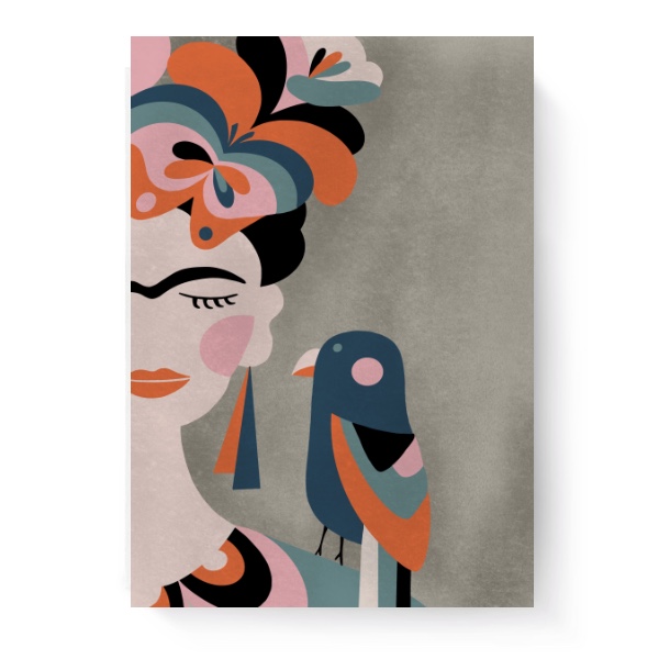 Fotoplátno 3:4 s potiskem Frída khalo