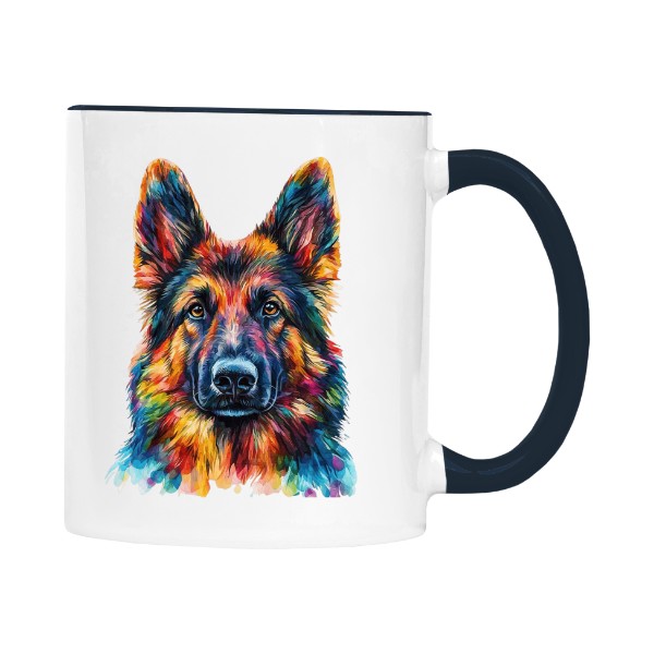 Hlava ovčáka barvičky