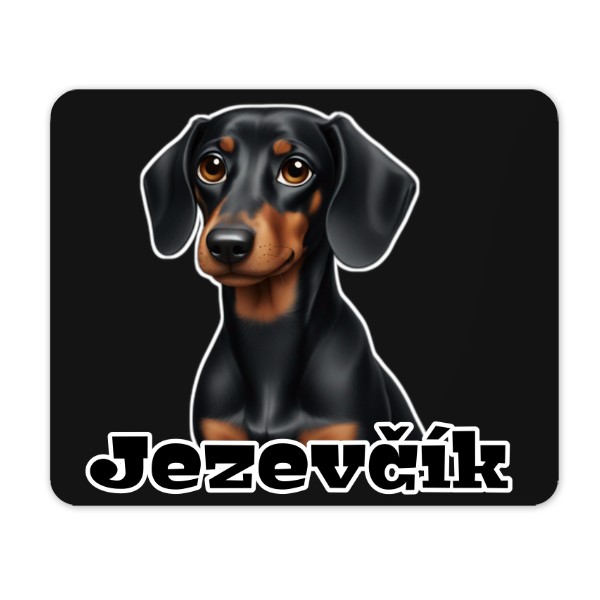 Jezevčík + nápis