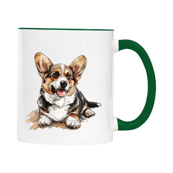 Ležící malé corgi 