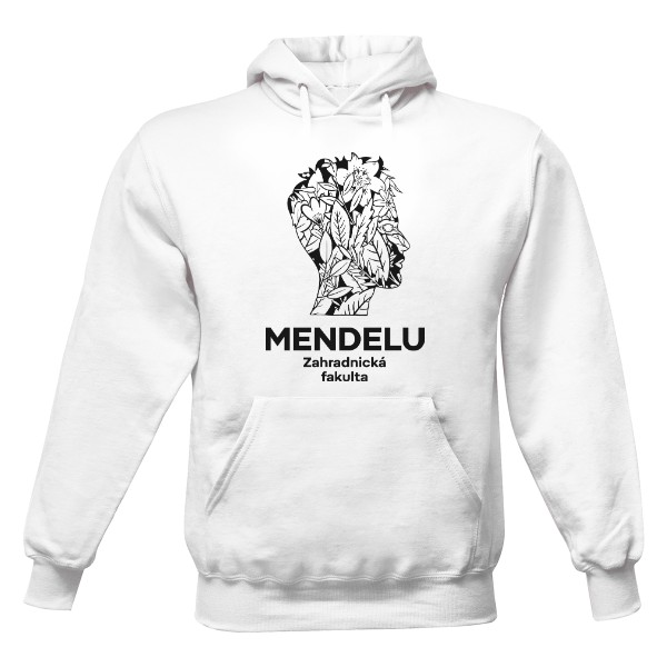 Květinová hlava | Pánská mikina bílá | ZF MENDELU