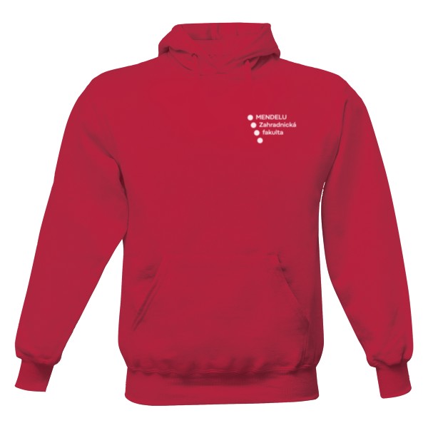 Pánská mikina s kapucí | Zahradnická fakulta MENDELU