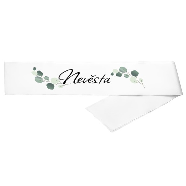 Šerpa s potiskem Šerpa Nevěsta Eukalyptus