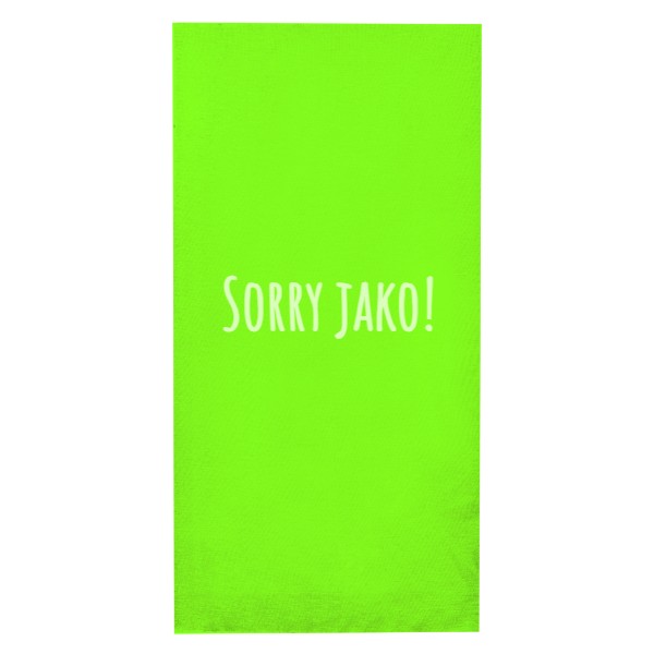 Nákrčník/bandana s potiskem Sorry jako!