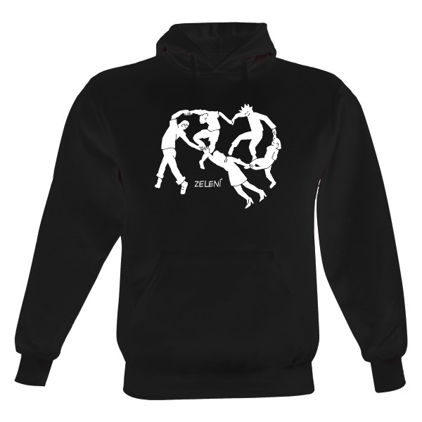 Tanec zelených, Bílé na černém, unisex