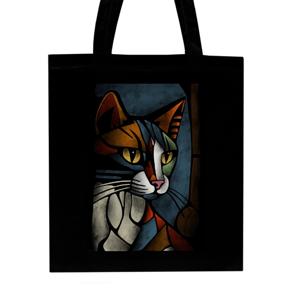 Nákupní taška unisex s potiskem Taška s grafikou kočky