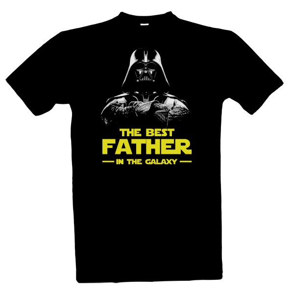 Tričko s potiskem The best father in the galaxy