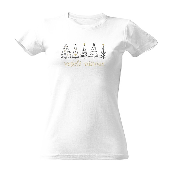 Tričko s potiskem Veselé Vánoce