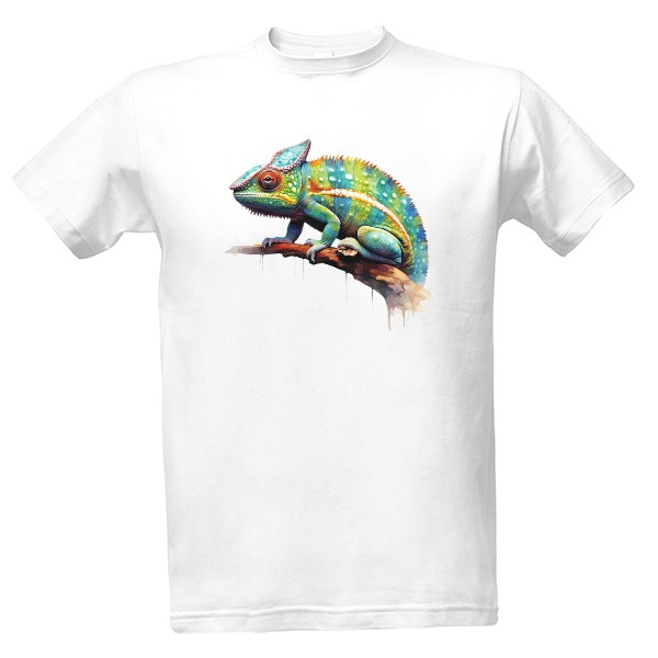 Watercolor chameleon colors