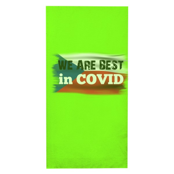 Nákrčník/bandana s potiskem We are best in Covid