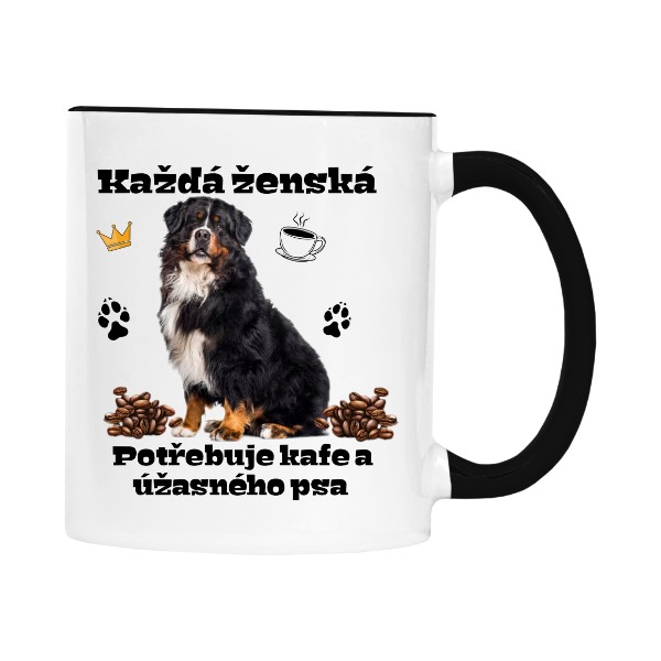 Žena a Bernský salašnický pes