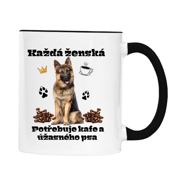 Žena a Německý ovčák