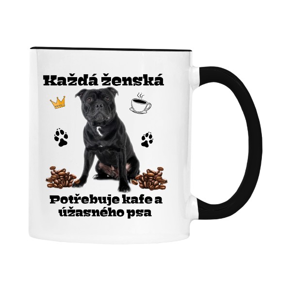 Žena s Stafordšírský bulteriér